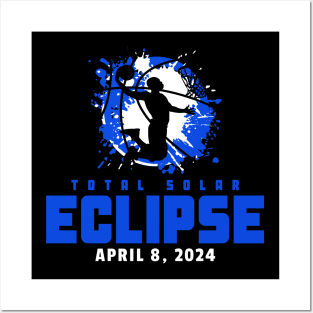 Total Solar Eclipse 2024 Basketball Posters and Art